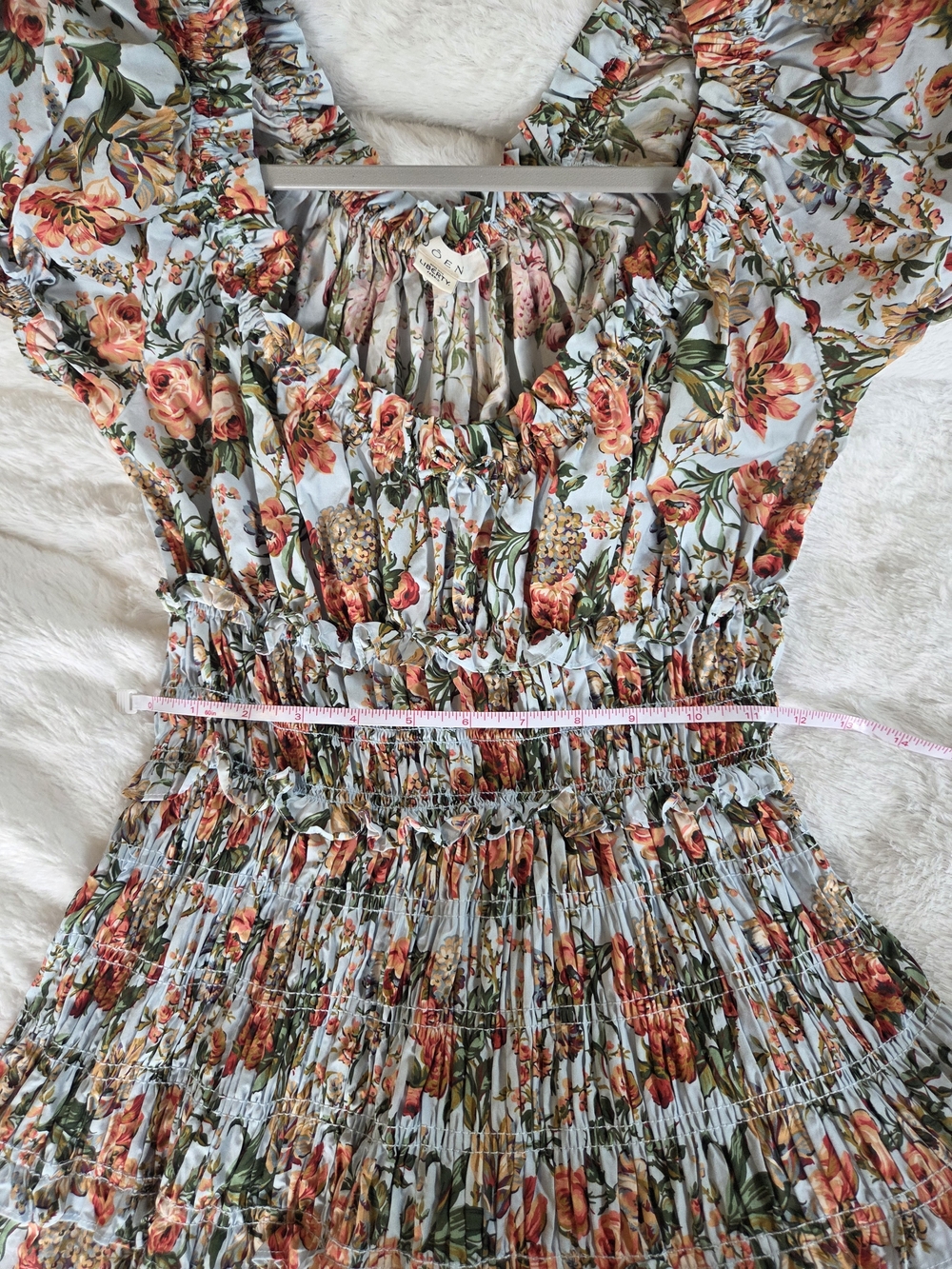 Leanne Dress In Calico Garden - Picture 8 of 8